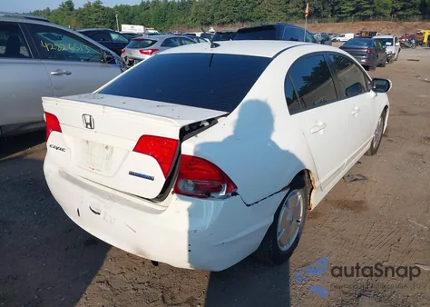 2008 Honda Civic Hybrid from USA, damaged, VIN JHMFA36208S009782